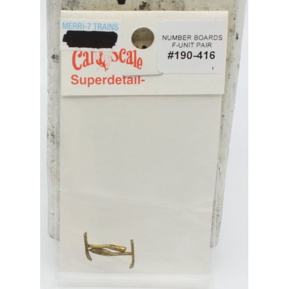 Cal Scale 190-416 HO Number Boards F-Unit Pair