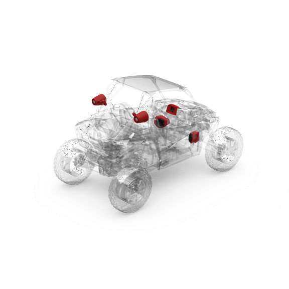 Rockford Fosgate RZR14-STG2 Audio Kit: PMX-1 Receiver & M0 Series Front & Rear Speaker Kit for Select Polaris RZR Models (2014 - 2021)