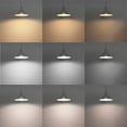 thumbnail image 6 of FSLiving Remote Control J-Type Track Light Pendants Restaurant Industrial White Shade Cone Shape,White Lamp Socket Juno Track Mounted Customizable for Kitchen Island Bar Counter, 3 Lights, 10.2", 6 of 9
