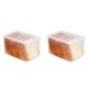 thumbnail image 1 of 2X Recipientes Herméticos para Almacenamiento de Pan, Caja de Plástico Reutilizable para Pan, Dispensador de Pan Transparente, Contenedor de Pan Más Fresco, 1 of 5