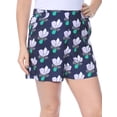 thumbnail image 3 of MARE MARE $99 Womens New 1863 Navy Floral Zippered Cuffed Casual Short L B+B, 3 of 4