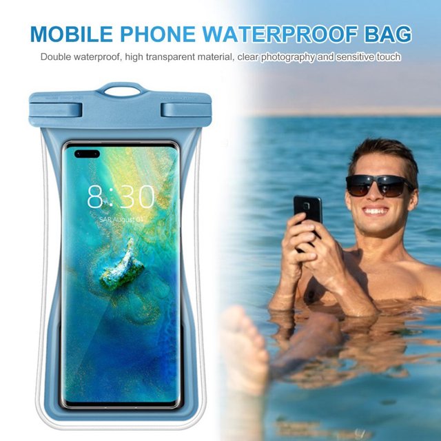 Bolsa portátil transparente con bolsa de aire flotante IPX8 para iPhone Xiaomi de menos de 7.2 pulgadas Ndcxsfigh Libre de BPA
