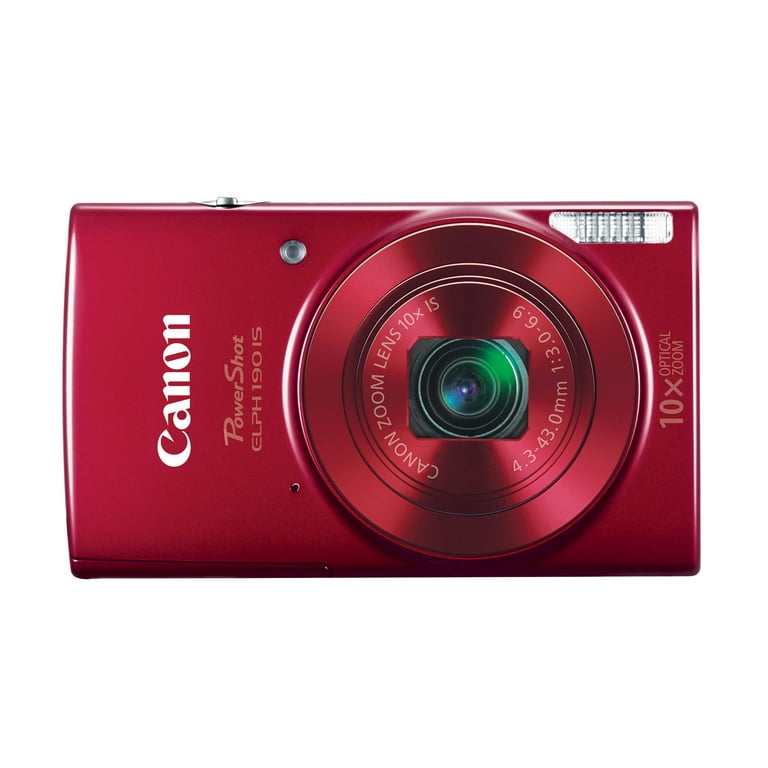 CAMARA DIGITAL CANON POWERSHOT 190IS ROJA 20 MEGAPIXELES 1087C001