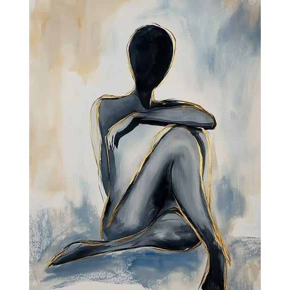 Paint by Numbers for Adults Kids Beginner Quiet Golden Glow DIY Acrylic Painting by Numbers Kits with Brushes Acrylic Pigment Home Decoration Gifts 16 x 20 inch