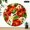 10x10in, variant on Patifu Tomato Cheese Salad With Basil Round Wooden Wall Clock Battery Operated Home Decor 10x10in