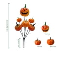 thumbnail image 2 of Halloween Desktop Ornament Decorative Picks with Pumpkins and Eyeball Floral for Centerpiece Home 2PCS, 2 of 3