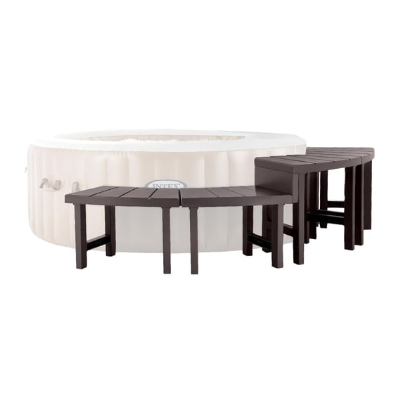 Open Box Intex 28514E 2 Medium PureSpa Accessories Benches, Compatible w/ Spas