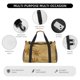 thumbnail image 4 of Fotbe Retro Palm Tree Bolsa de Viaje con Estampado, Bolsa de Fin de Semana para Mujer con Compartimento para Zapatos, Bolsa de Gimnasio con Bolsillo Húmedo, 4 of 7
