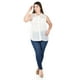 thumbnail image 5 of Blusa transparente con detalles de encaje Roman Fashion /Tallas Extras, 202 (Blanco) blanco 42, 5 of 6