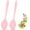 Pink, variant on 10.6 Inches Silicone Nonstick Mixing Spoons, Pack of 2, Heat Resistant Silicone Spoons for Cooking, Cooking Utensil for Kitchen Cooking Baking Stirring Serving
