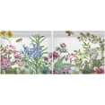 thumbnail image 3 of Coolnut Wildflowers Kitchen Curtains 2 Panels, UV Protected Tier Curtains Half Window Curtains Kitchen Tiers for Guest Room Bathroom Sink Laundry Room Basement,24 x 27 Inch, 3 of 6