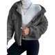 thumbnail image 2 of Txlixc Chaqueta de terciopelo de mujer con botones de manga larga para mantener caliente en invierno Txlixc  moda, 2 of 5