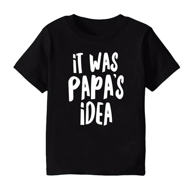 WEIYLL T-Shirts pour Filles Printemps Été Actif Quotidien Intérieur Extérieur Imprimé Lettre Manches Courtes T-Shirt Enfant pour 2-4 Ans