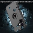 thumbnail image 4 of Misty for iPhone 17 Case with Belt Clip Holster Military Grade Heavy Duty Protection 3 in 1 Shockproof Armor Rugged Durable Detachable iPhone 17 6.3 inch 2025 Phone - Black, 4 of 5