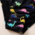 thumbnail image 4 of XDZJLR Swimsuit for Girls for 2 Piece Sport Dinosaurs Prints High Waist Bikini Set Swimwear Yellow 5-6 Years, 4 of 5