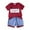 Red, variant on Boys Clothes Baby Boy Kids Summer Cotton Round Neck Printed Short Sleeve Training 1t 2t 3t 4t 5t 6t Shorts Outfits Suit Set T-shirt with Elastic Waist Outfit Two Pieces