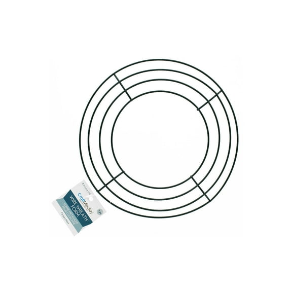 Multicraft Wire Wreath 8" Green