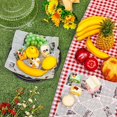 thumbnail image 4 of Heavy Duty Plastic Serving Tray with Lid and Deli Wax Paper Sheets Sets Large Party Platters with Clear Lids Stackable Round Food Serving Trays, 4 of 4