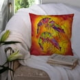 thumbnail image 3 of Carolines Treasures 8378PW1414 Bright Shrimp on Red Fabric Decorative Pillow, 14Hx14W, multicolor, 3 of 4