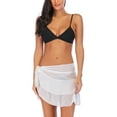 thumbnail image 4 of LELITA Womens Mesh Cover ups Swimwear Beach Sarong Pareo Canga Swimsuit Wrap White, 4 of 5