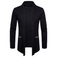 thumbnail image 2 of Munlar Rain Jacket Men- Pocket Solid Cardigan Turndown Casual Polyester Sweater Slim Fit Mens Coats Winter Clearance Christmas Winter Coat Clearance, 2 of 4