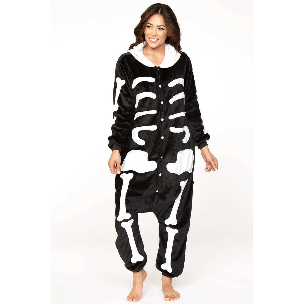 victoria secret pink skeleton onesie