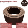 thumbnail image 2 of ELW Brown Latigo Leather 5-6 oz. 2-2.4mm Straps, Belts, Strips 1-1/4" 3.2cm Wide X 50" 1.27m Length Full Grain Leather Cowhide DIY Arts & Craft Projects, Clothing, Jewelry, Wrapping, 2 of 7