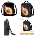 thumbnail image 4 of XYZCANDO Vintage Fire Softball Print Bookbag Set Fashion 17 Inch School Book Bag with Lunch Bag and Pencil Case Back-to-School Set for Boys Girls Knapsack with Zipepr Pocket, 4 of 4