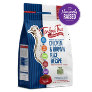 Angle View: Tender & True Chicken & Brown Rice Recipe Dry Cat Food, 3 lb bag