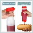 thumbnail image 6 of SUSHANG Dual-Nozzle Condiment Squeeze Bottles for Sauces Liquids - Kitchen Squirt Bottles for Liquids - Plastic Condiment Bottles for Sauce, Ketchup, Dressing, Oil - Easy Pour & Clean, 6 of 9