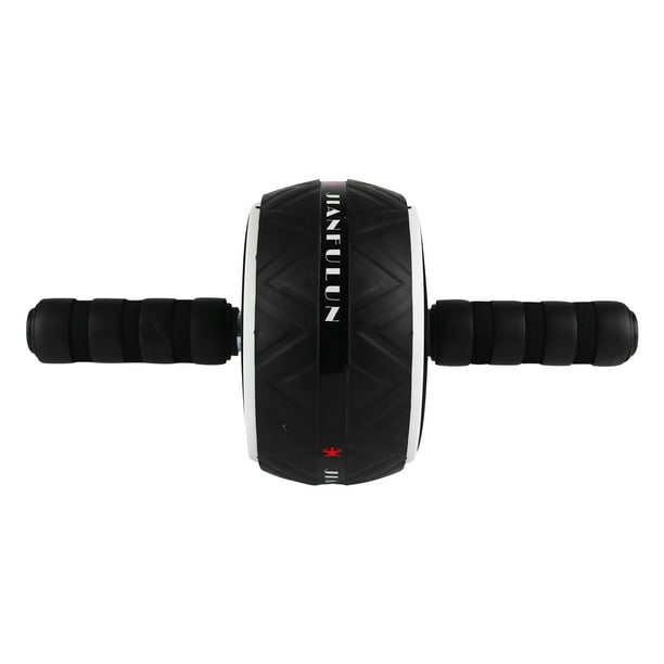 BRIGHTFUFU Accesorio deportivo de rueda de rodillo de entrenamiento de abdomen de rodillo de ejercicio abdominal (blanco)