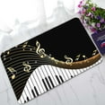 thumbnail image 1 of YUSDECOR Black Musical Instrument Notes Home Decor Floor Mat Area Rug Doormat Size 18x30 Inches, 1 of 1
