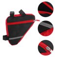 thumbnail image 2 of EeaseCA Sac Tube Triangulaire pour Vélo de Route VTT, Sac à Cadre avant, Sacoche Accessoires (Rouge), 2 of 7