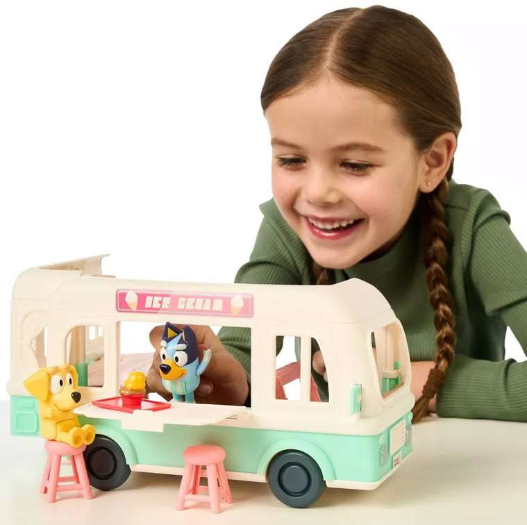 Bluey's Ice Cream Truck Transforming Playset