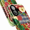thumbnail image 2 of Cute Worm and Ladybug Phone Case, Colorful Patchwork Nature Design, Cute Apple and Butterfly Illustration iPhone Cover for iPhone 17 16 15 14 13 12 11 Plus Pro Max Mini, 2 of 6