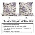 thumbnail image 3 of Purple Cream Flowers Pillow Covers 20x20 Inch 2 Packs Morden Purple Floral Throw Pillow Cover Spring/Summer Chinoiserie Decorative Cushion Cover for Patio Furniture Sofa Bedroom Indoor/Outdoor Party, 3 of 7