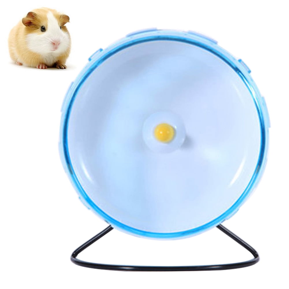 Metal Pet Hamster Guinea Pigs Exercise Wheel Stand Holder Play Toy 