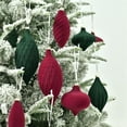 thumbnail image 2 of Christmas Tree Burgundy Ornament Set, Assorted Shapes Shatterproof Balls, Holiday Home Party Wedding Decorations, Tree Hanging Accessories, 2 of 7
