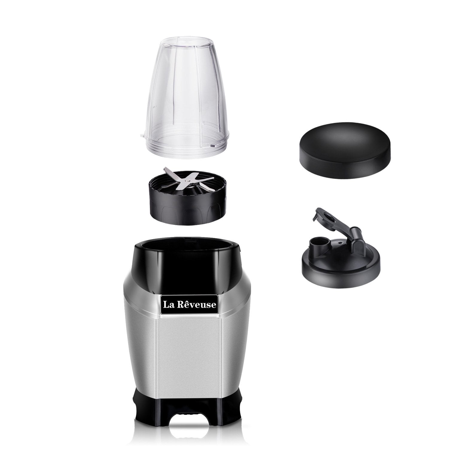 La Reveuse Smoothie and Shakes Countertop Blender 600 Watts with 20 oz Travel Bottle (1 Bottle)