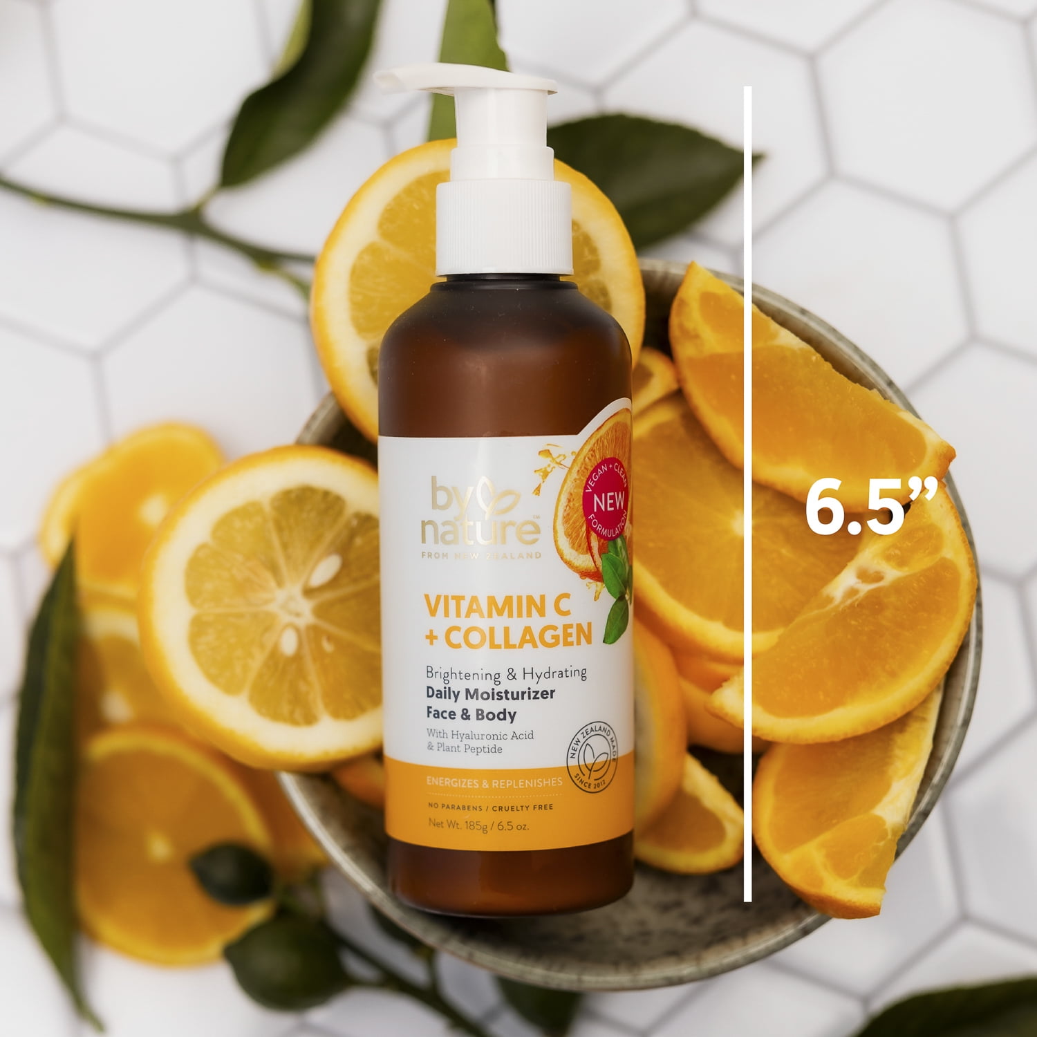(4 pack) By Nature From New Zealand Vitamin C & Collagen Daily Moisturizer for Dry Skin