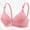 Pink, variant on Women's Wireless Bras Spliced Back Hook Breathable Classic Casual Inner Wear