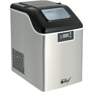 Deco Chef 44LB Countertop Ice Maker, 2.6LB Auto-Renew Basket 1.8LB per Hour, Stainless Steel