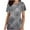 Gray A, variant on Women's Halloween Scrub Top Funny Print Shirts Graphic Tees Casual Short Sleeve Tunic Tops Slim Fit Comfy Blouse with Nursing Pockets on