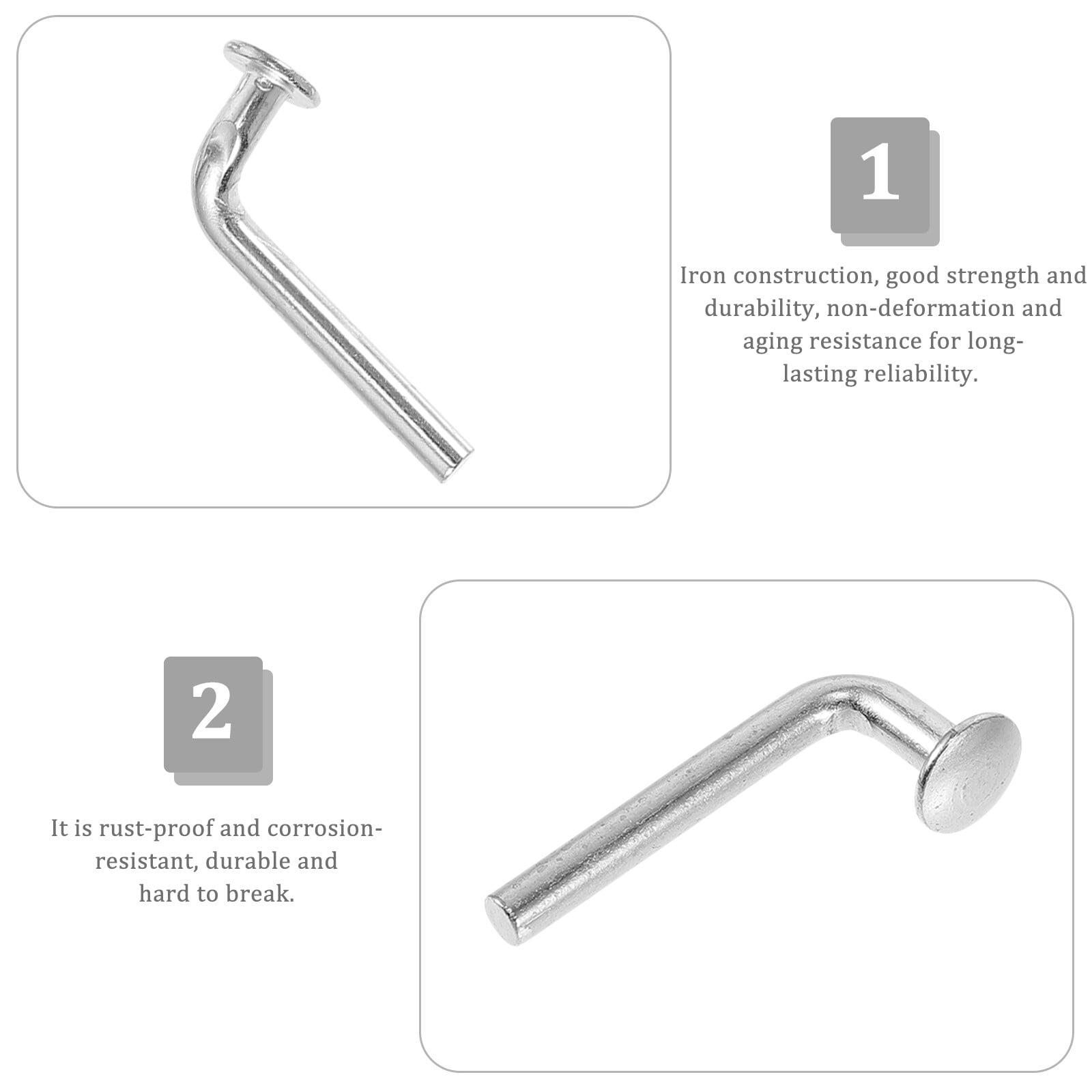 Tray Locker 100 Pcs Pallet Rack Drop Pin Galvanized Trays Heavy Duty Shelving Rugables Anti Rust Racking Safety Clip