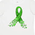 thumbnail image 4 of Inktastic Mental Health Awareness Ribbon with Green Hearts Boys or Girls Toddler T-Shirt, 4 of 5
