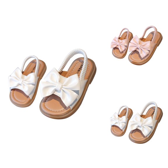Girls' Sandals and Casual Summer Shoes for Toddlers & Kids Comfortable Outdoor Beach Shoes with Sole for Ages 12 Months to 7 Years