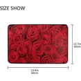 thumbnail image 2 of Red Rose Doormats Bathroom Floor Mat Lightweight Non-Slip Area Rugs Entrance Front Door Rug for Outdoor Garden Kitchen Bedroom 23.6" x 15.7" Home Decor, 2 of 7