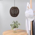 thumbnail image 1 of thinsony Pendant Lamp Shade Ceiling Light Shade Handwoven shades handwoven replacement Retro Style for Dining Room, 1 of 9