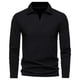 thumbnail image 2 of pstuiky camisas de manga larga para hombre, Blusas y camisas casuales de manga larga con cuello vuelto de color liso para hombre camisetas de hombre xxxxl, 2 of 4