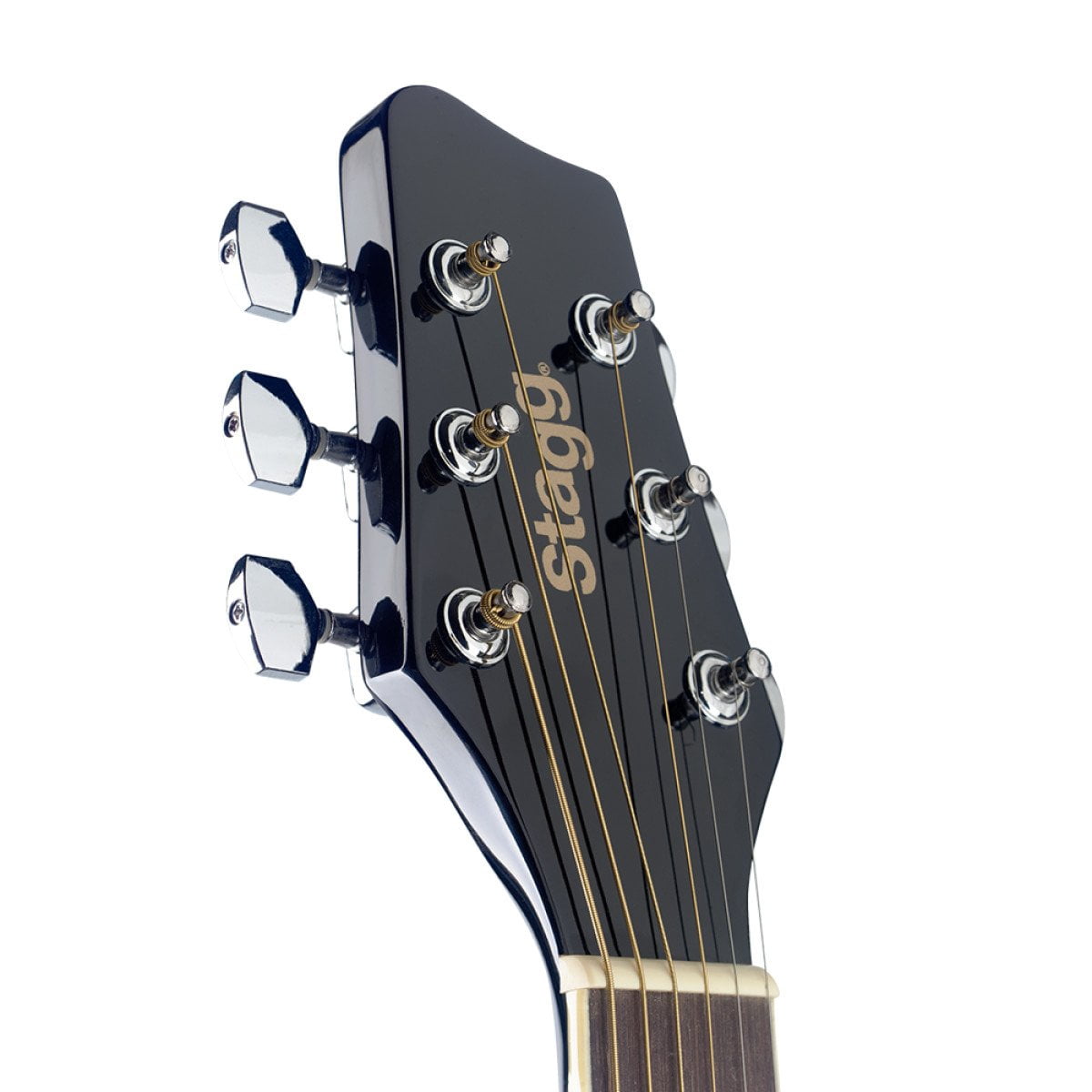 Stagg 4/4 Auditorium Acoustic Guitar - Black - SA20A BLK